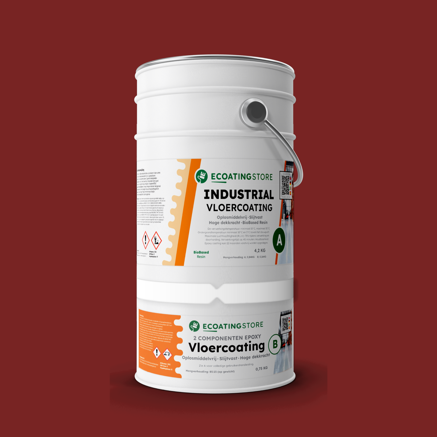 Revestimento de pavimento industrial - RAL 3011
