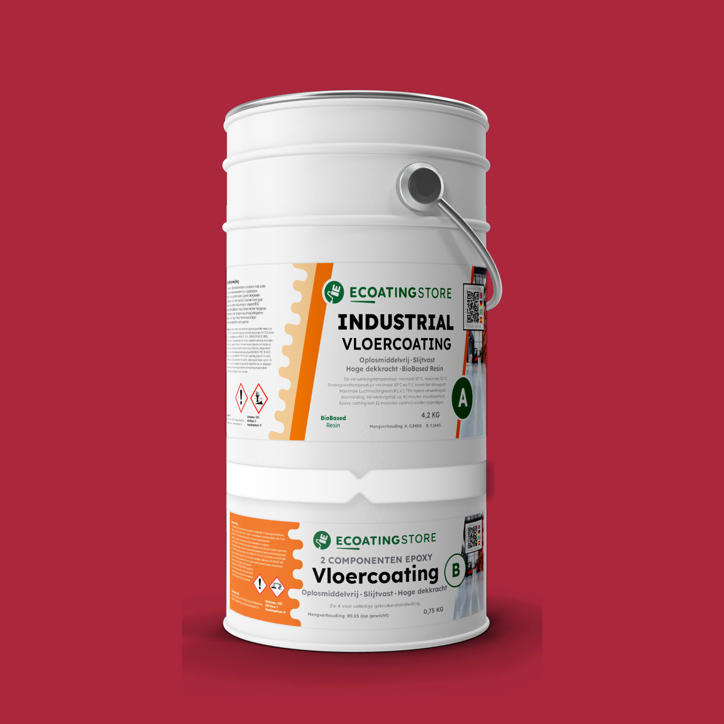 Revestimento de pavimento industrial - RAL 3027