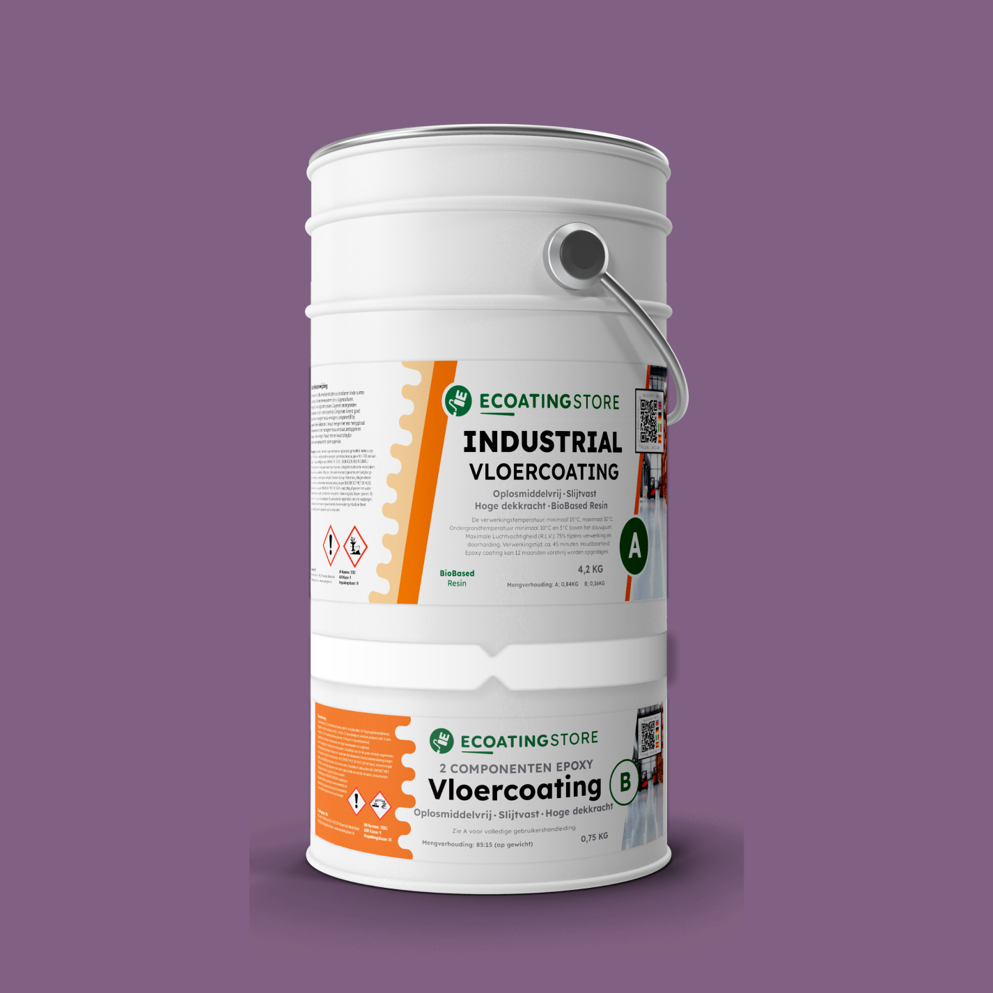 Revestimento de pavimento industrial - RAL 4001