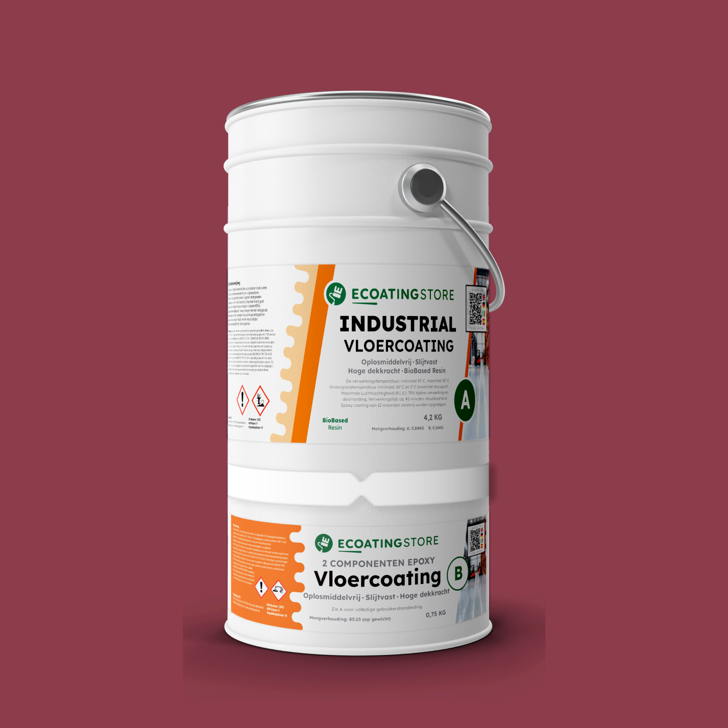 Revestimento de pavimento industrial - RAL 4002