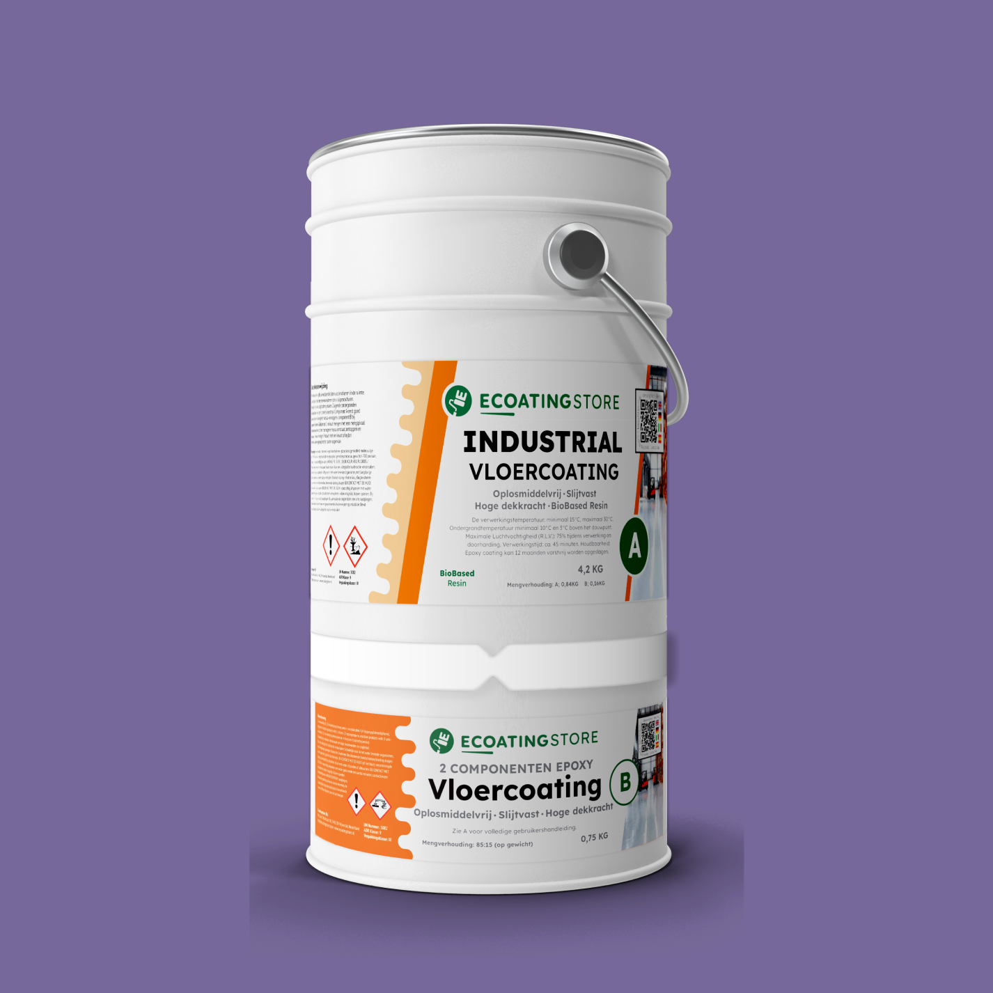 Revestimento de pavimento industrial - RAL 4005