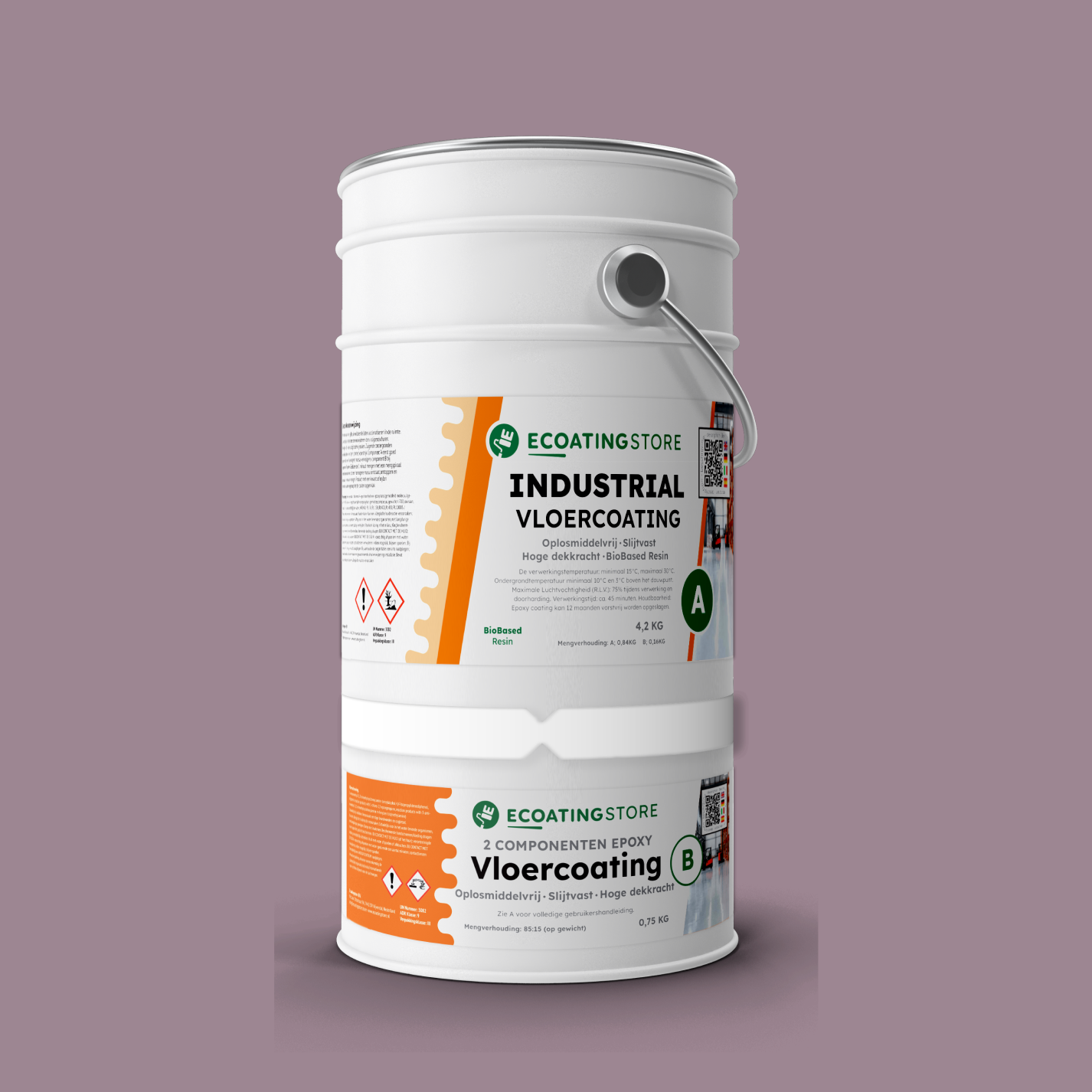 Revestimento de pavimento industrial - RAL 4009