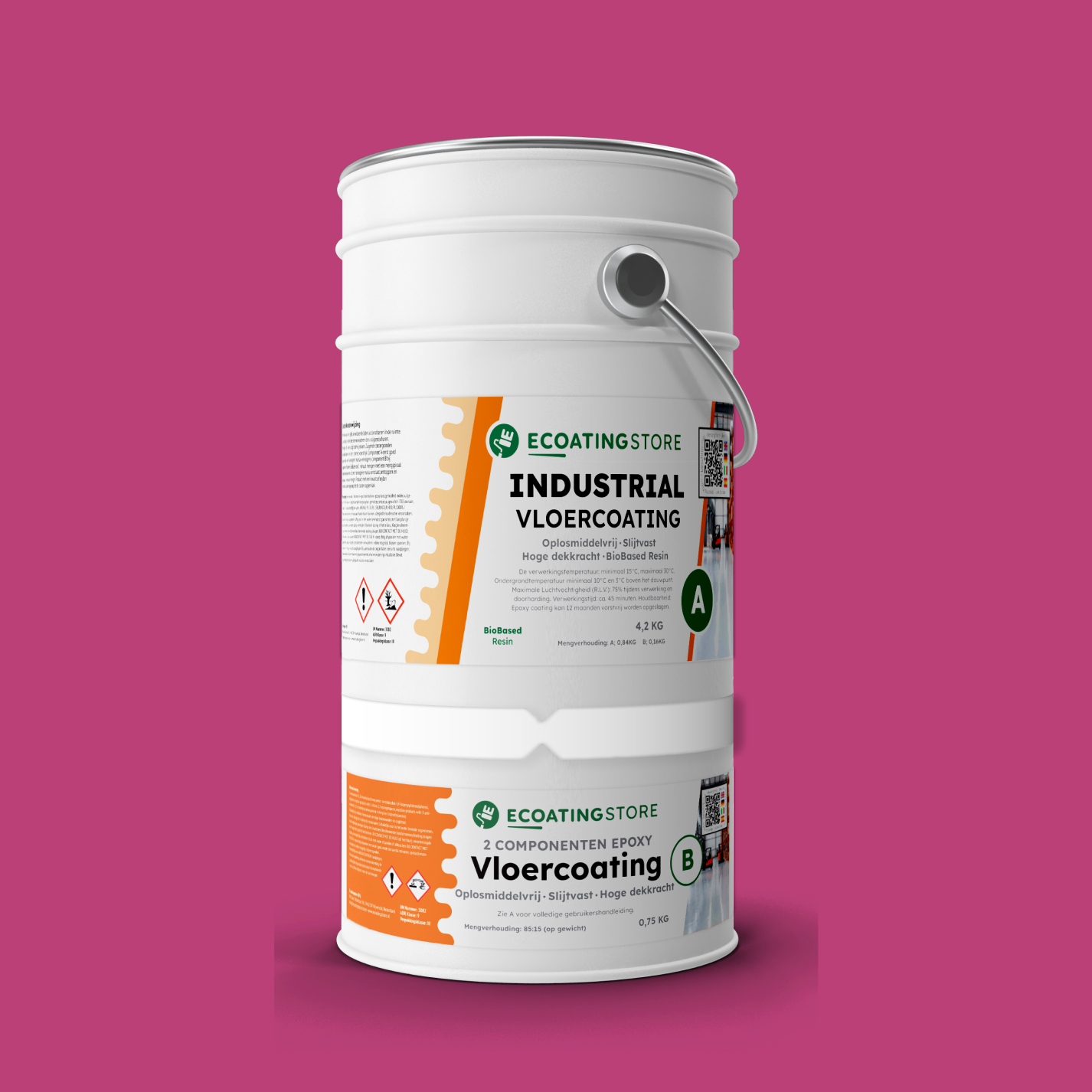 Revestimento de pavimento industrial - RAL 4010