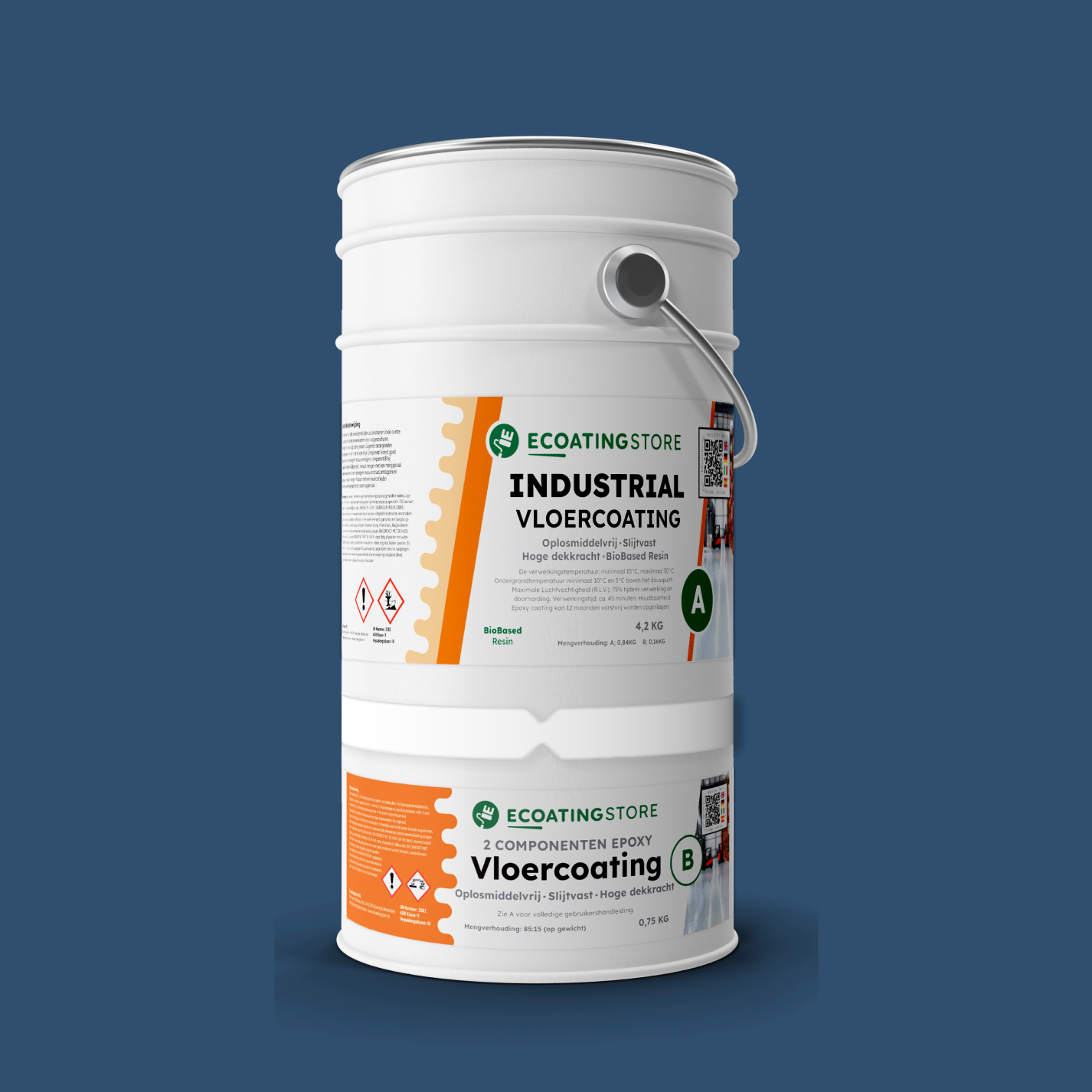 Revestimento de pavimento industrial - RAL 5000