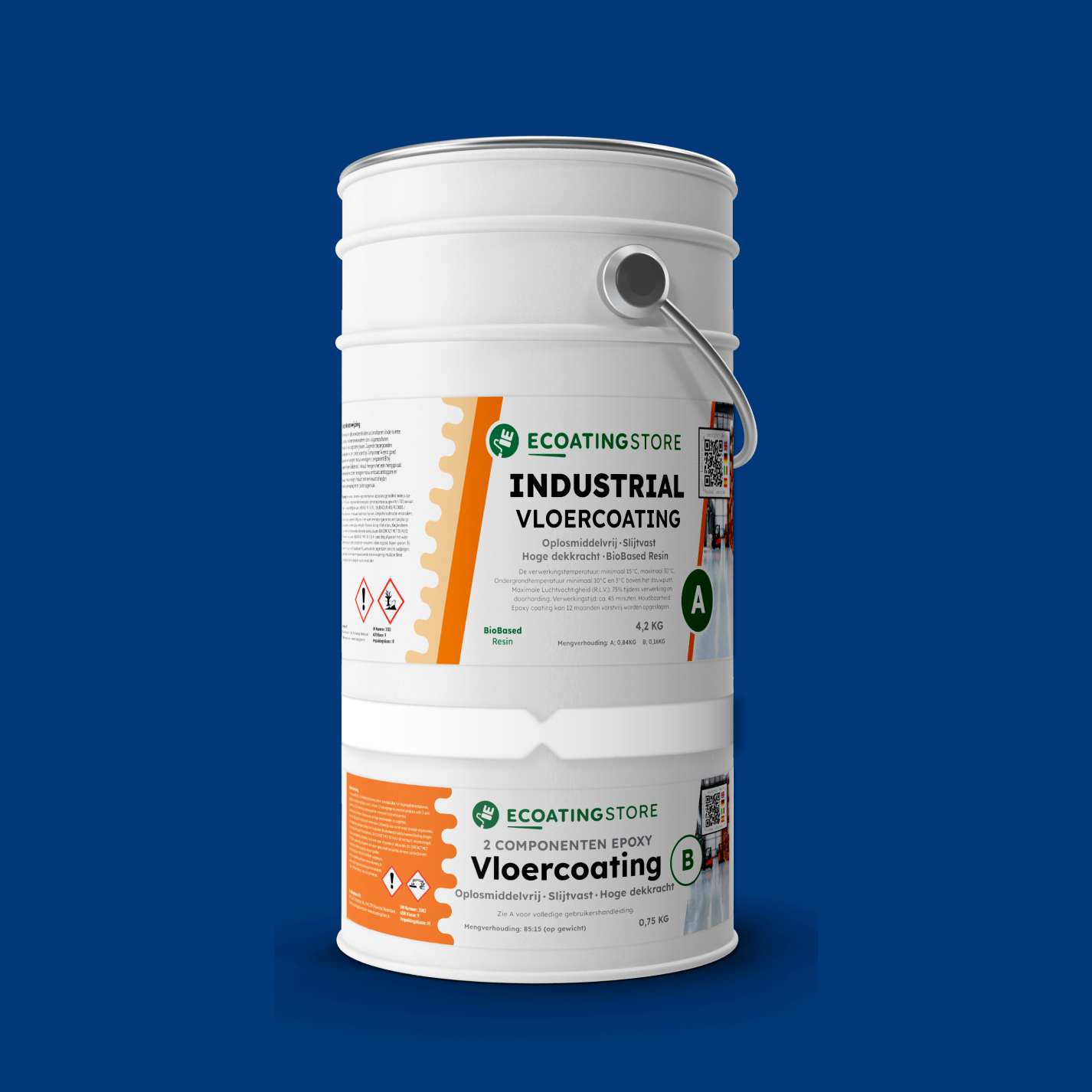 Revestimento de pavimento industrial - RAL 5002