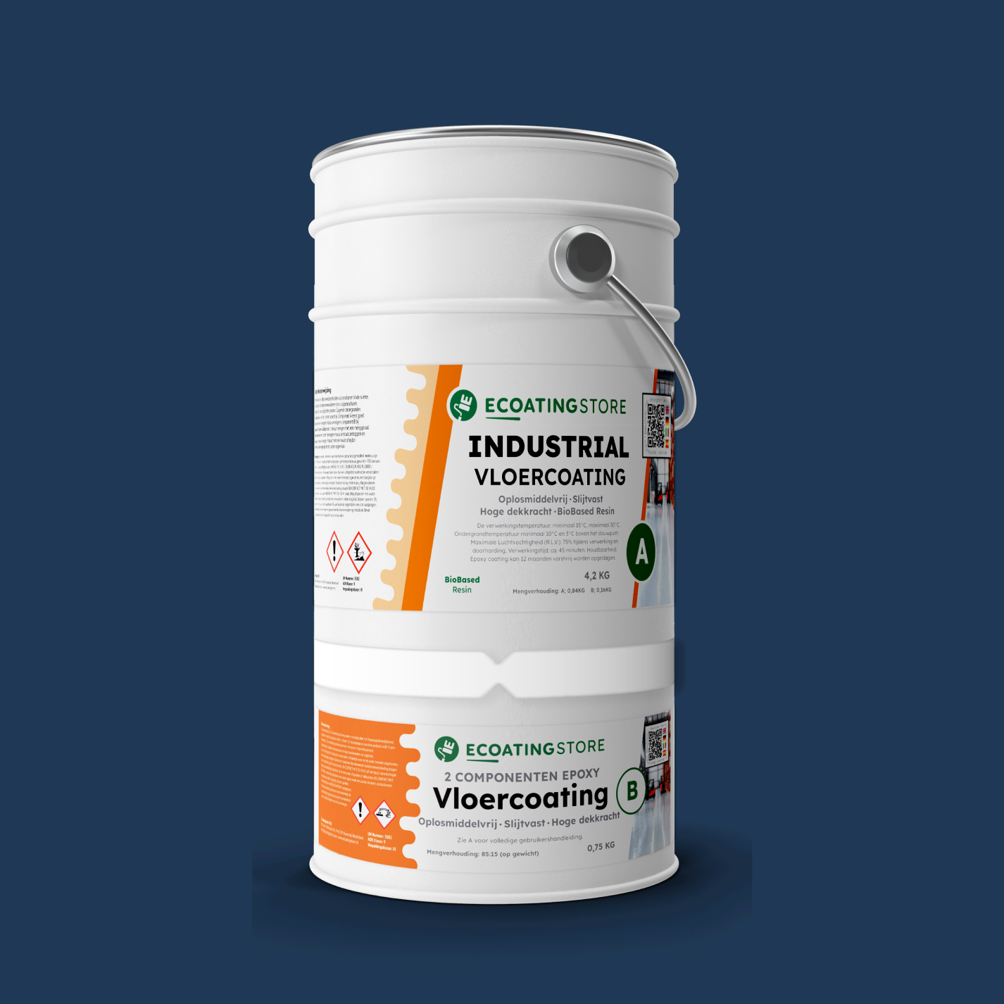 Revestimento de pavimento industrial - RAL 5003