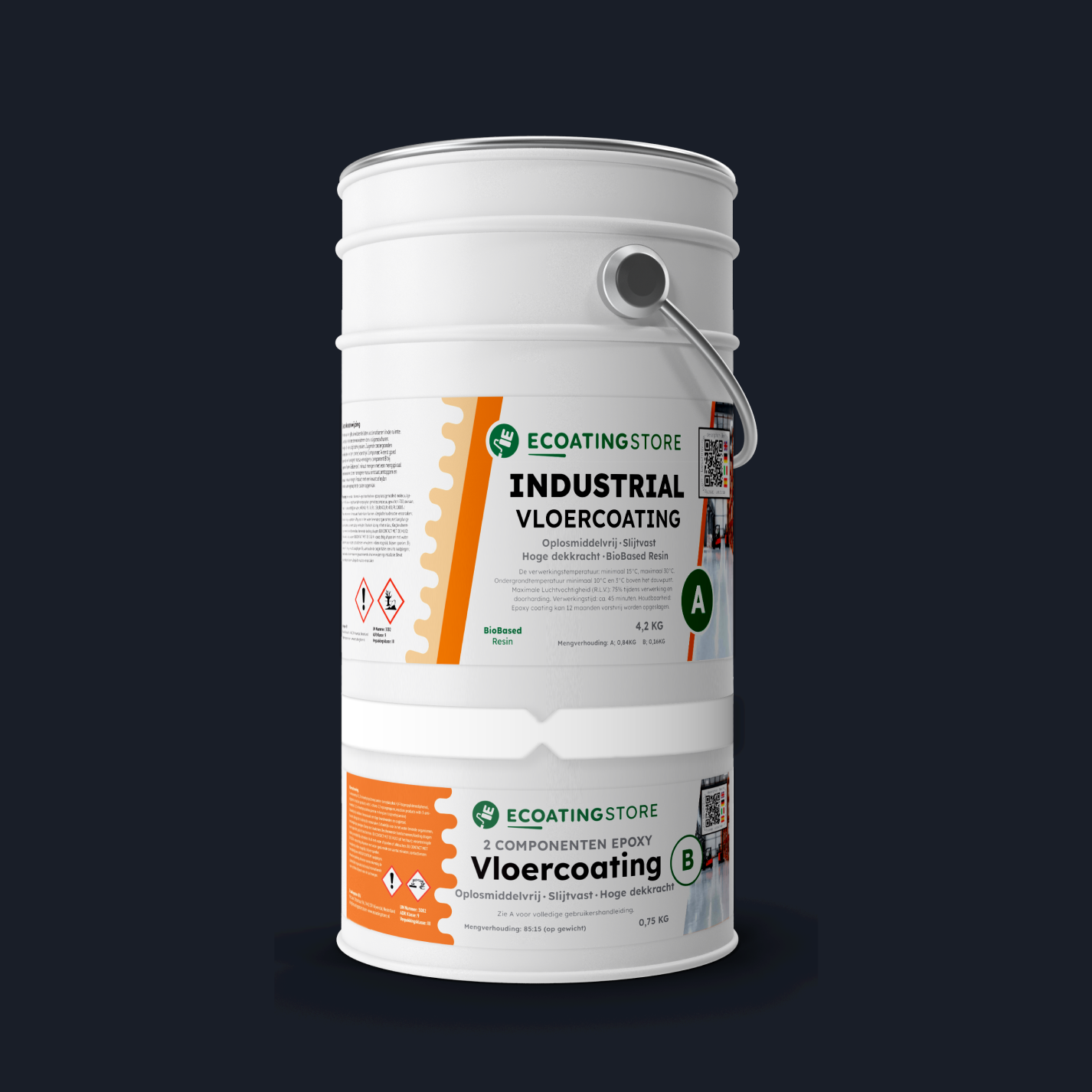 Revestimento de pavimento industrial - RAL 5004