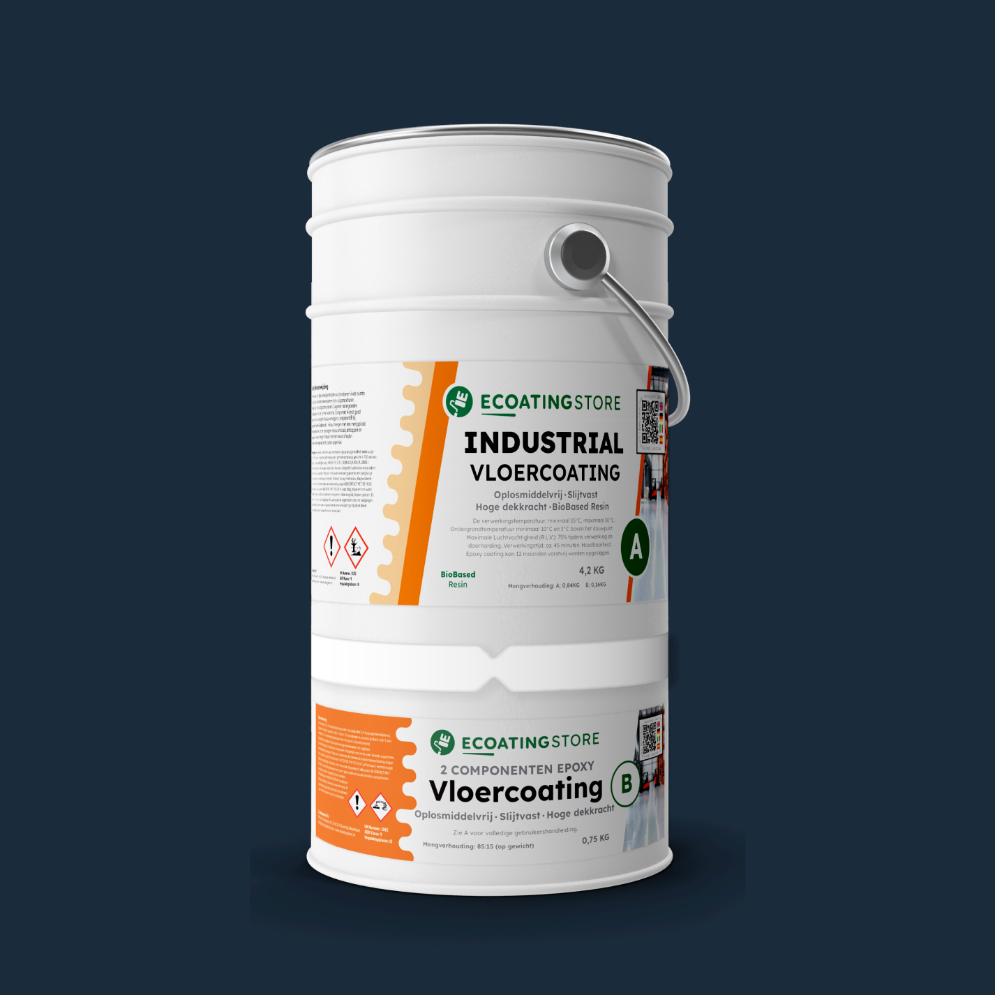 Revestimento de pavimento industrial - RAL 5011