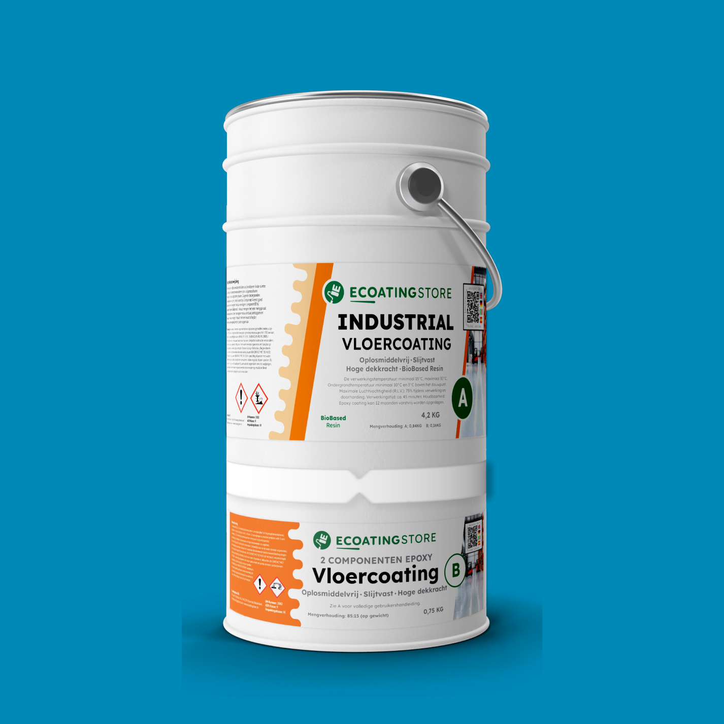 Revestimento de pavimento industrial - RAL 5012