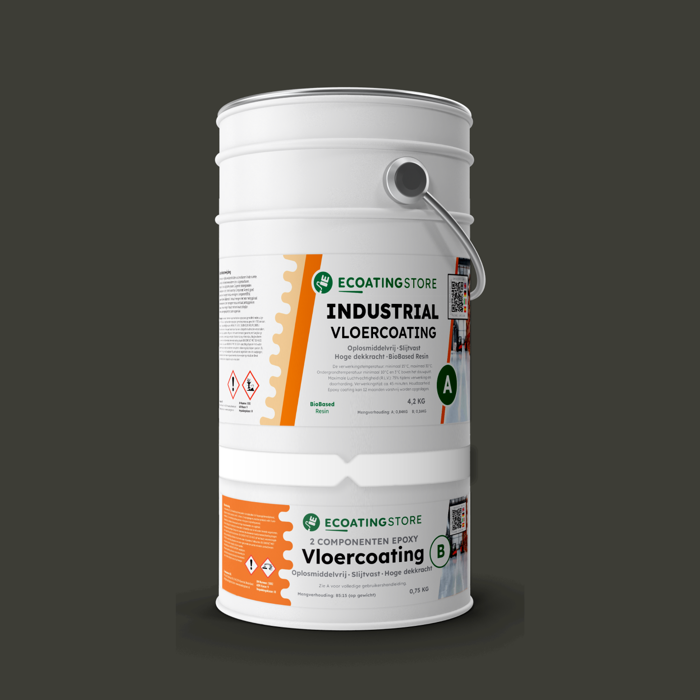 Revestimento de pavimento industrial - RAL 6015