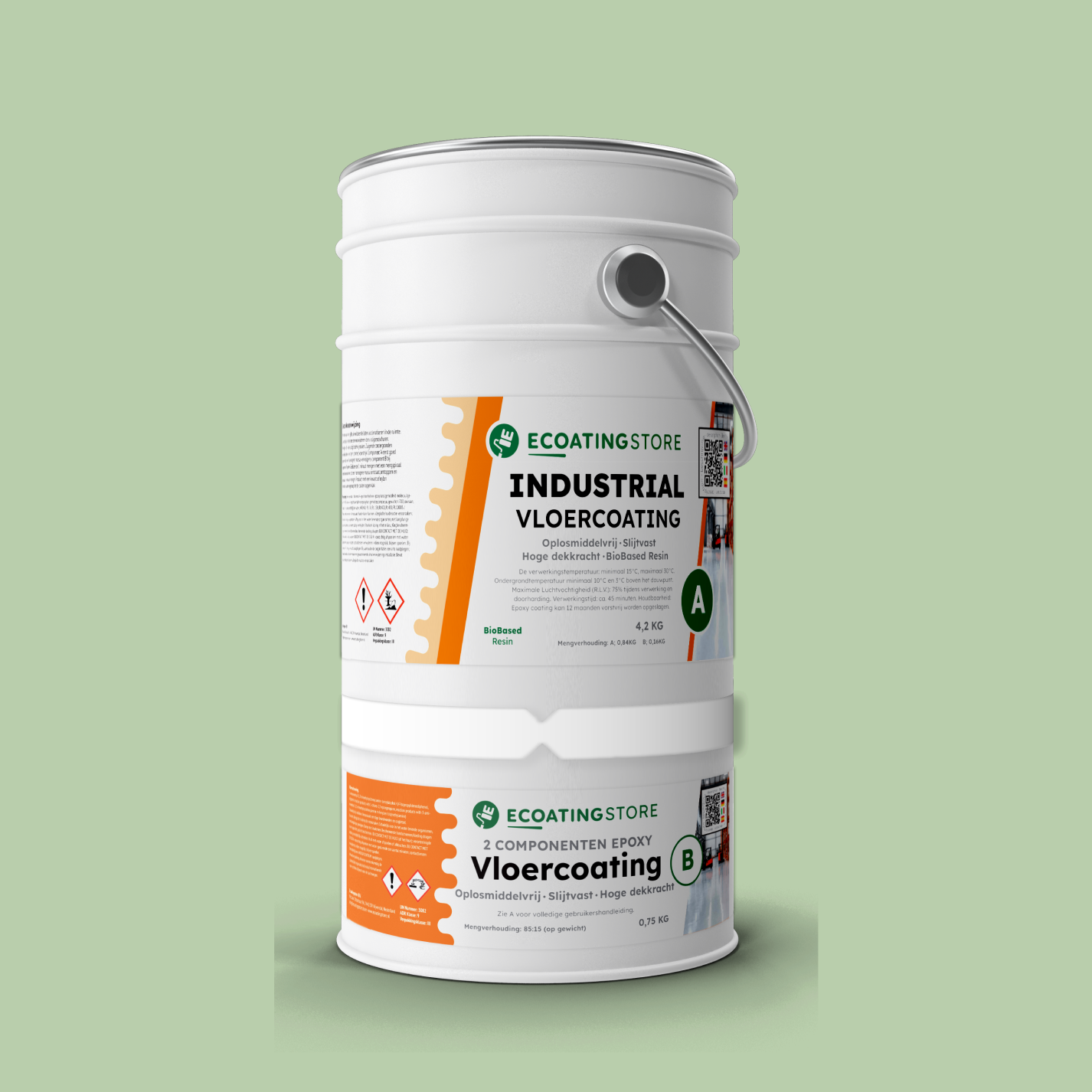 Revestimento de pavimento industrial - RAL 6019