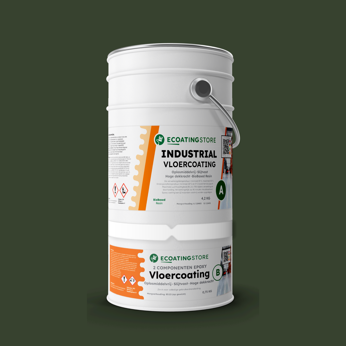 Revestimento de pavimento industrial - RAL 6020