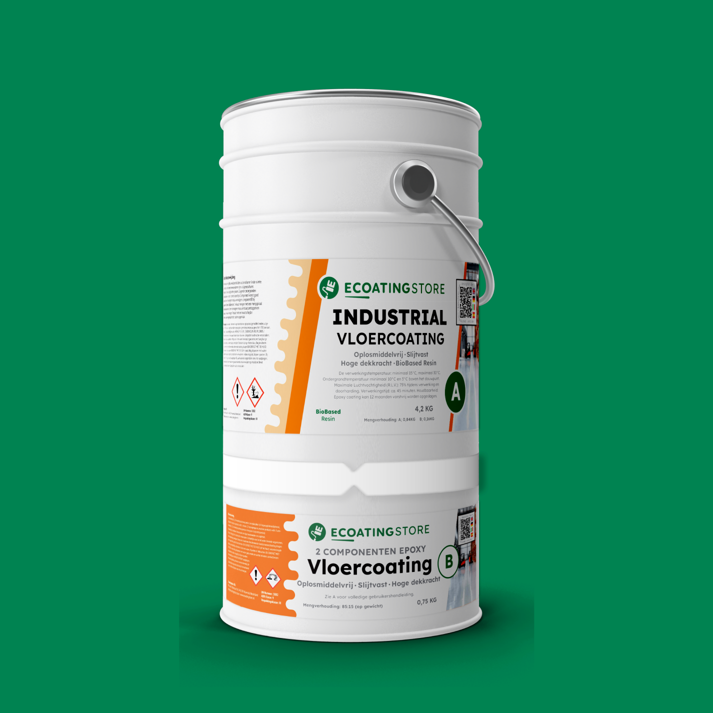 Revestimento de pavimento industrial - RAL 6024