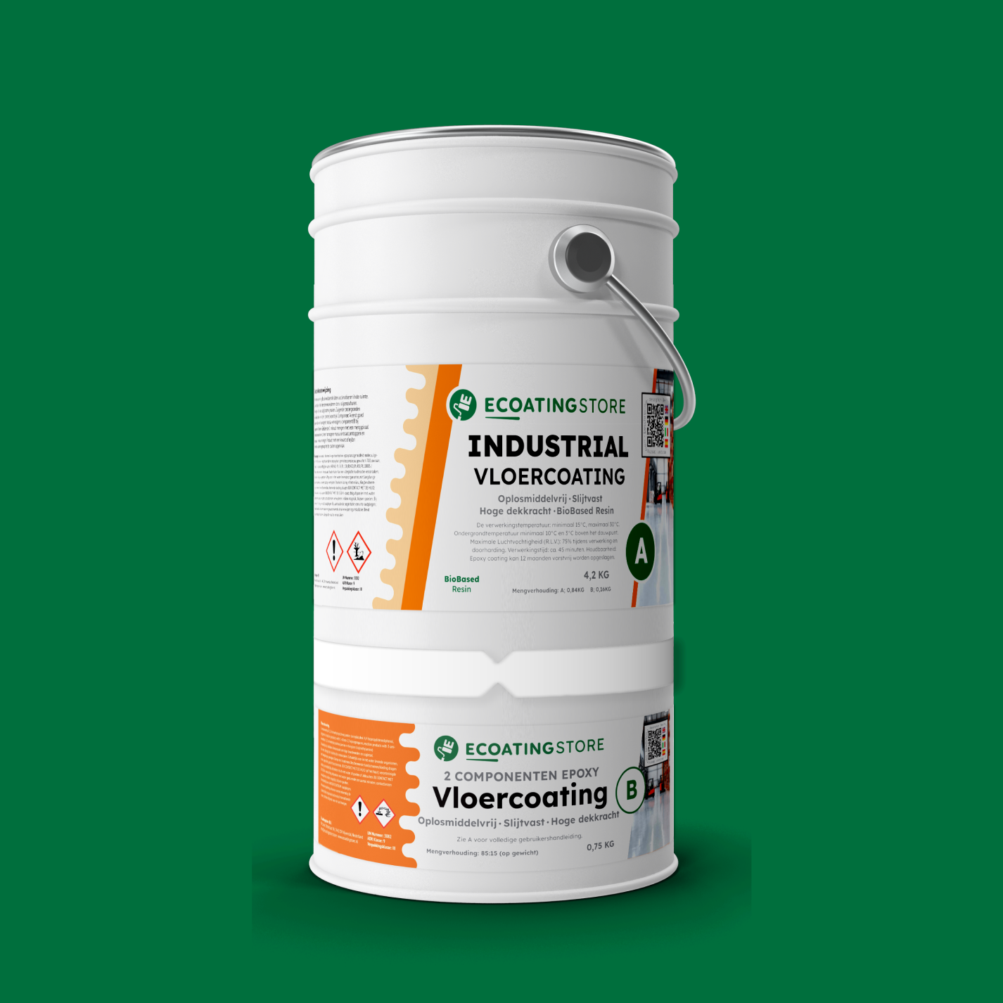 Revestimento de pavimento industrial - RAL 6029
