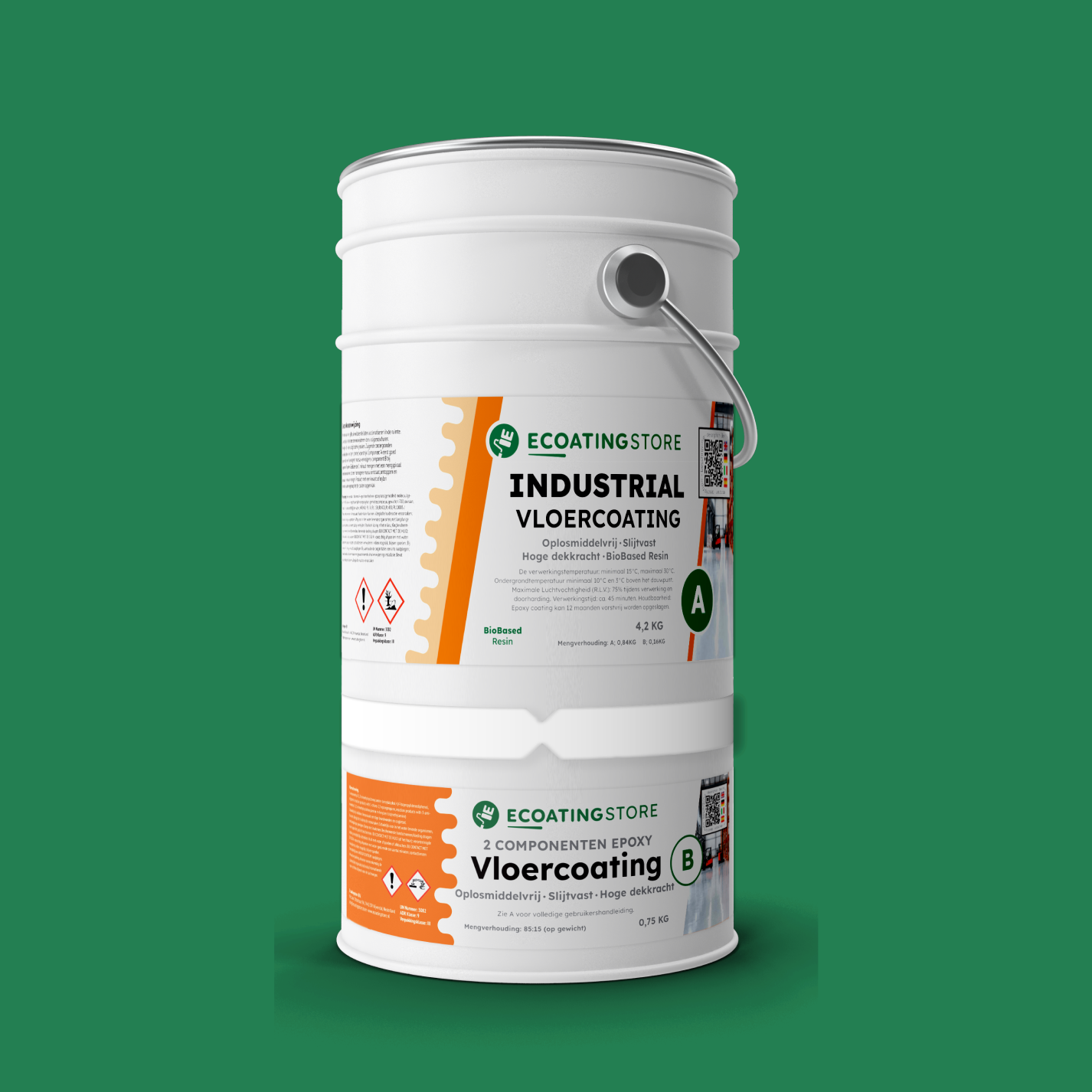 Revestimento de pavimento industrial - RAL 6032