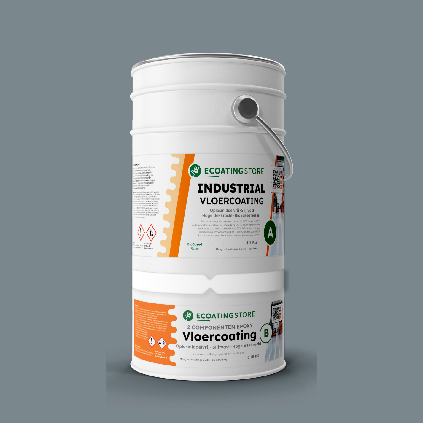 Revestimento de pavimento industrial - RAL 7000