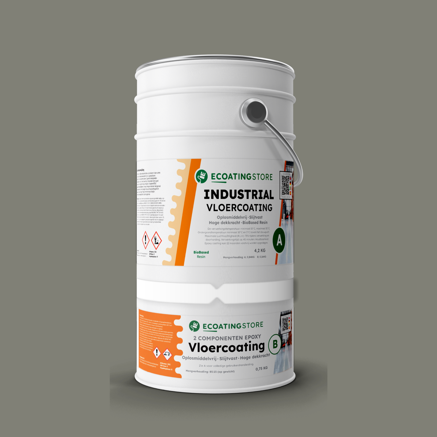 Revestimento de pavimento industrial - RAL 7023