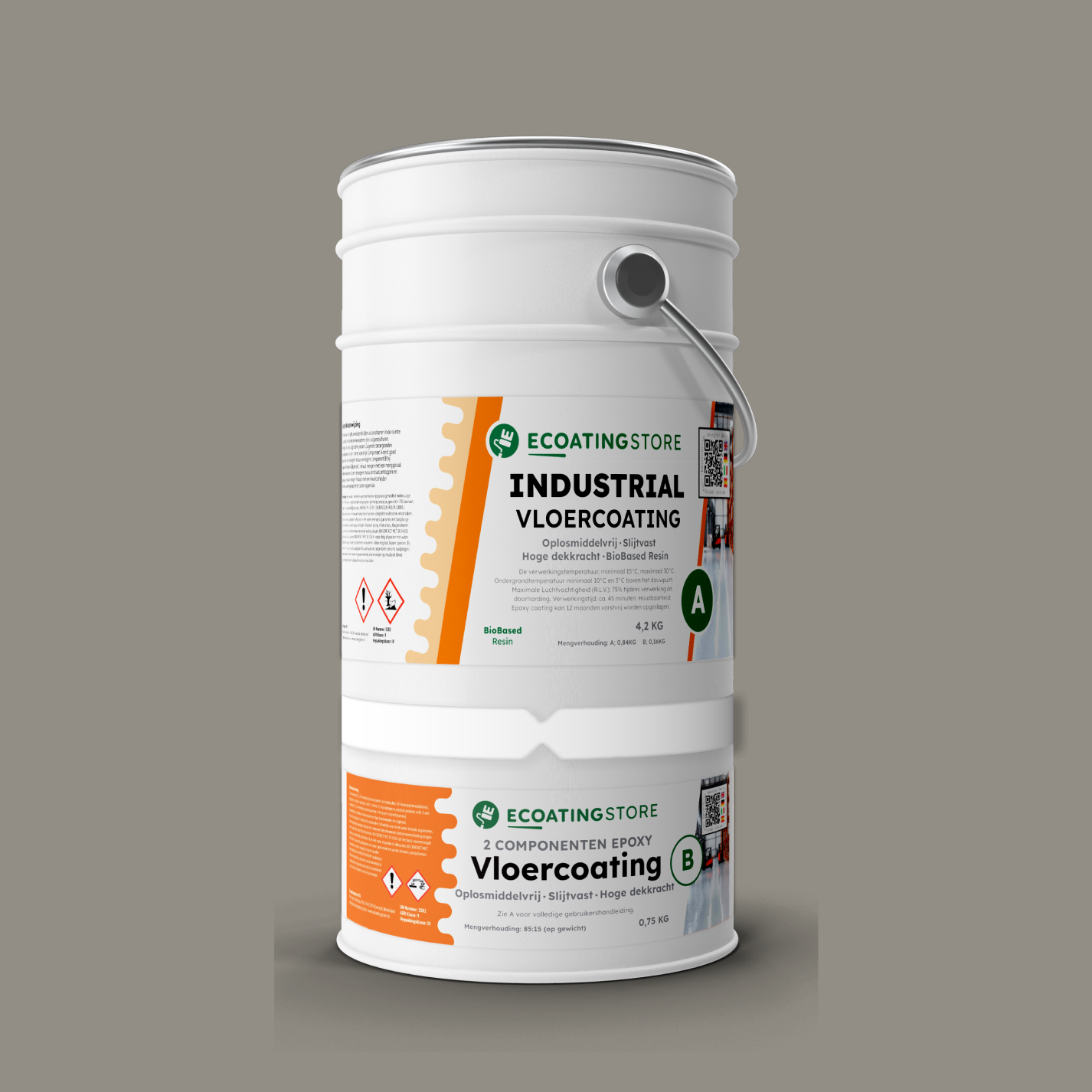 Revestimento de pavimento industrial - RAL 7030