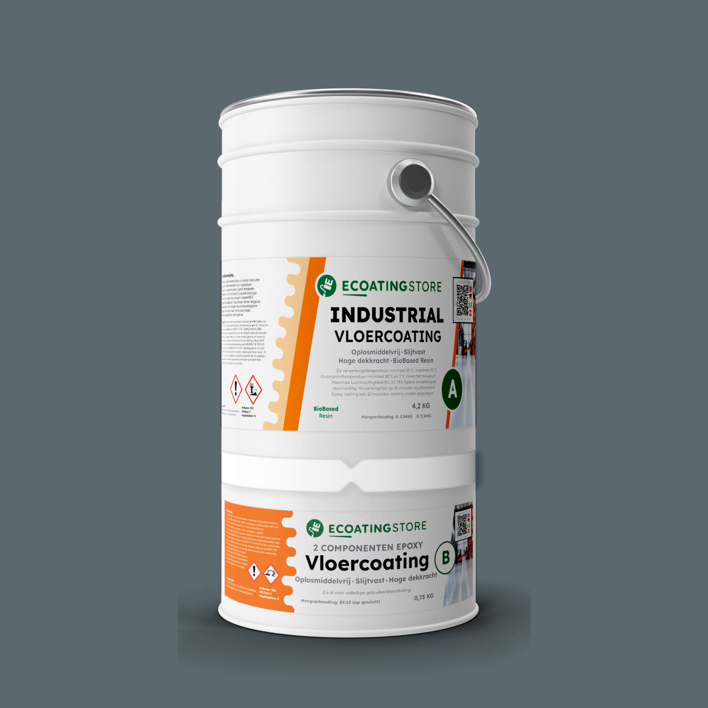 Revestimento de pavimento industrial - RAL 7031
