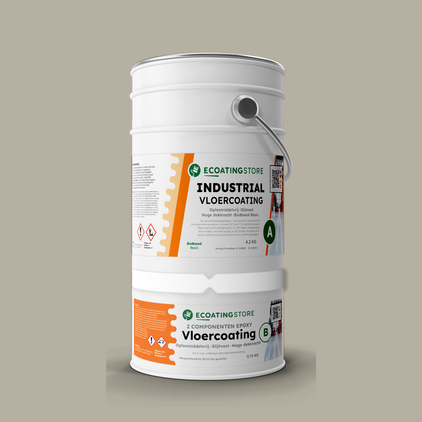 Revestimento de pavimento industrial - RAL 7032