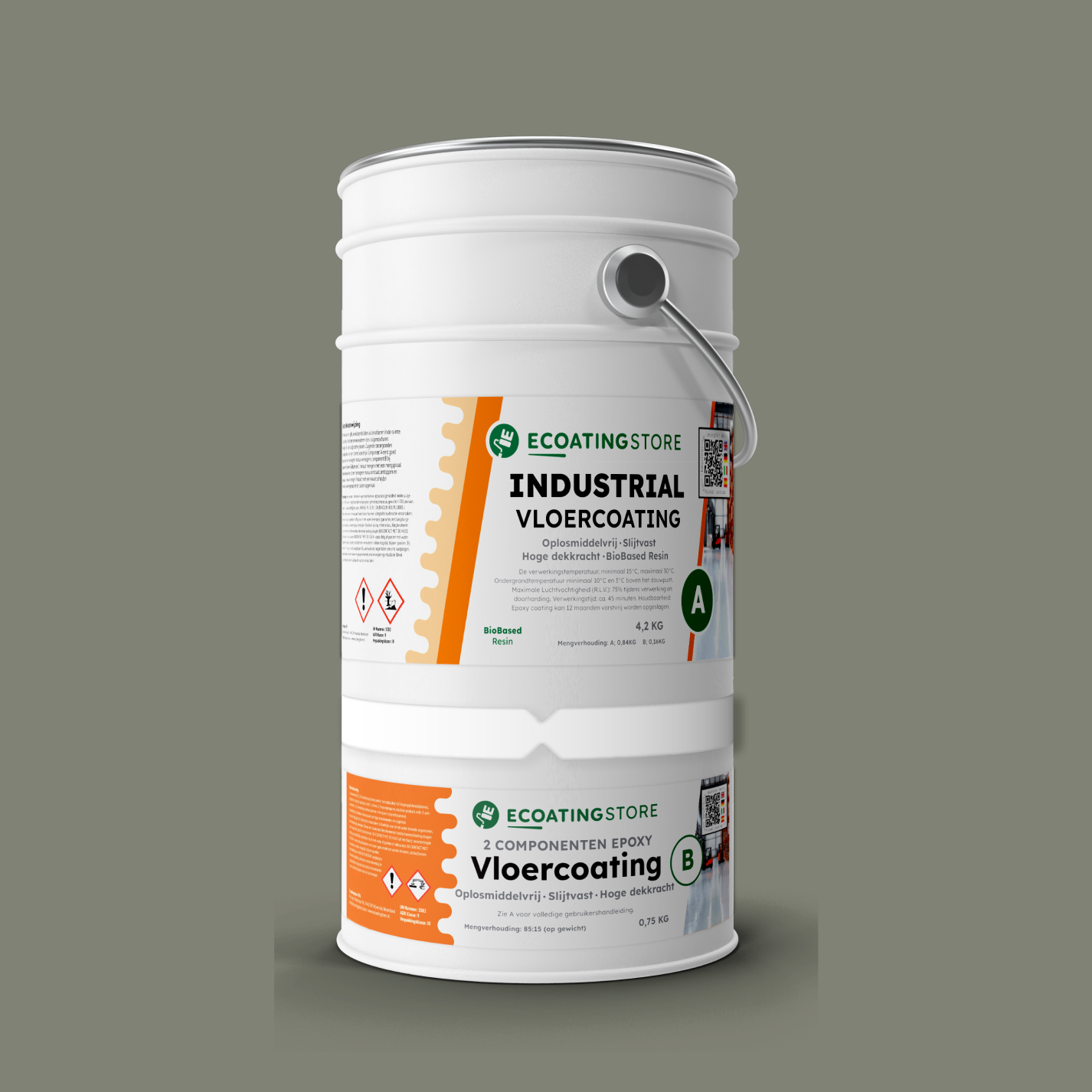 Revestimento de pavimento industrial - RAL 7033