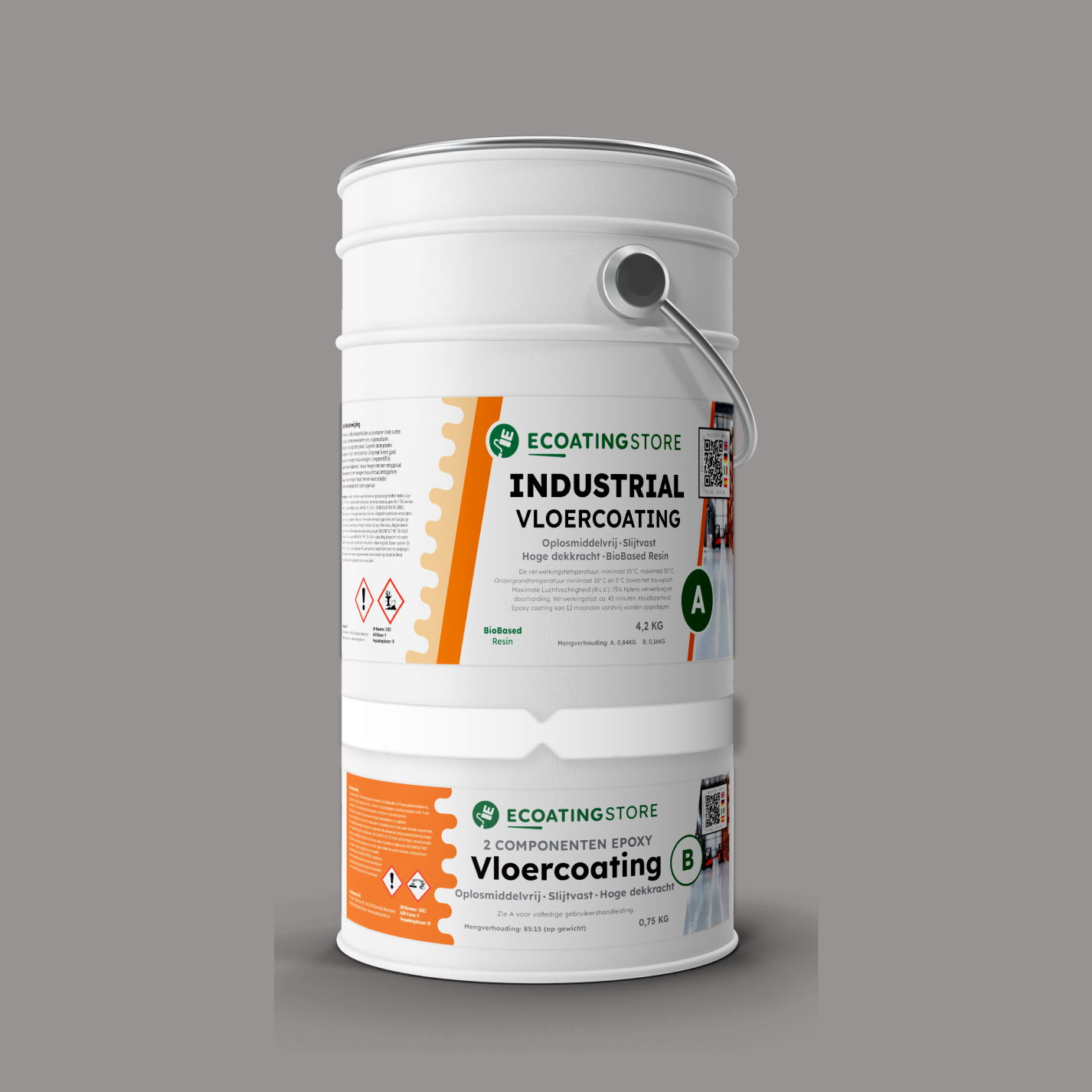 Revestimento de pavimento industrial - RAL 7036