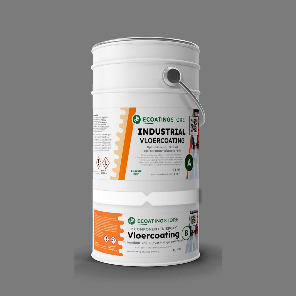 Revestimento de pavimento industrial - RAL 7037