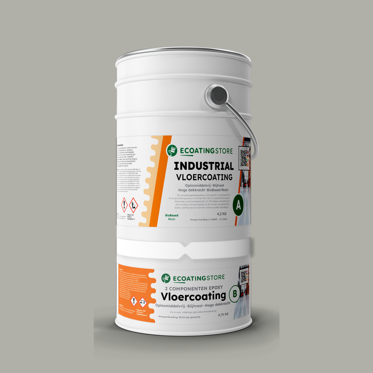 Revestimento de pavimento industrial - RAL 7038
