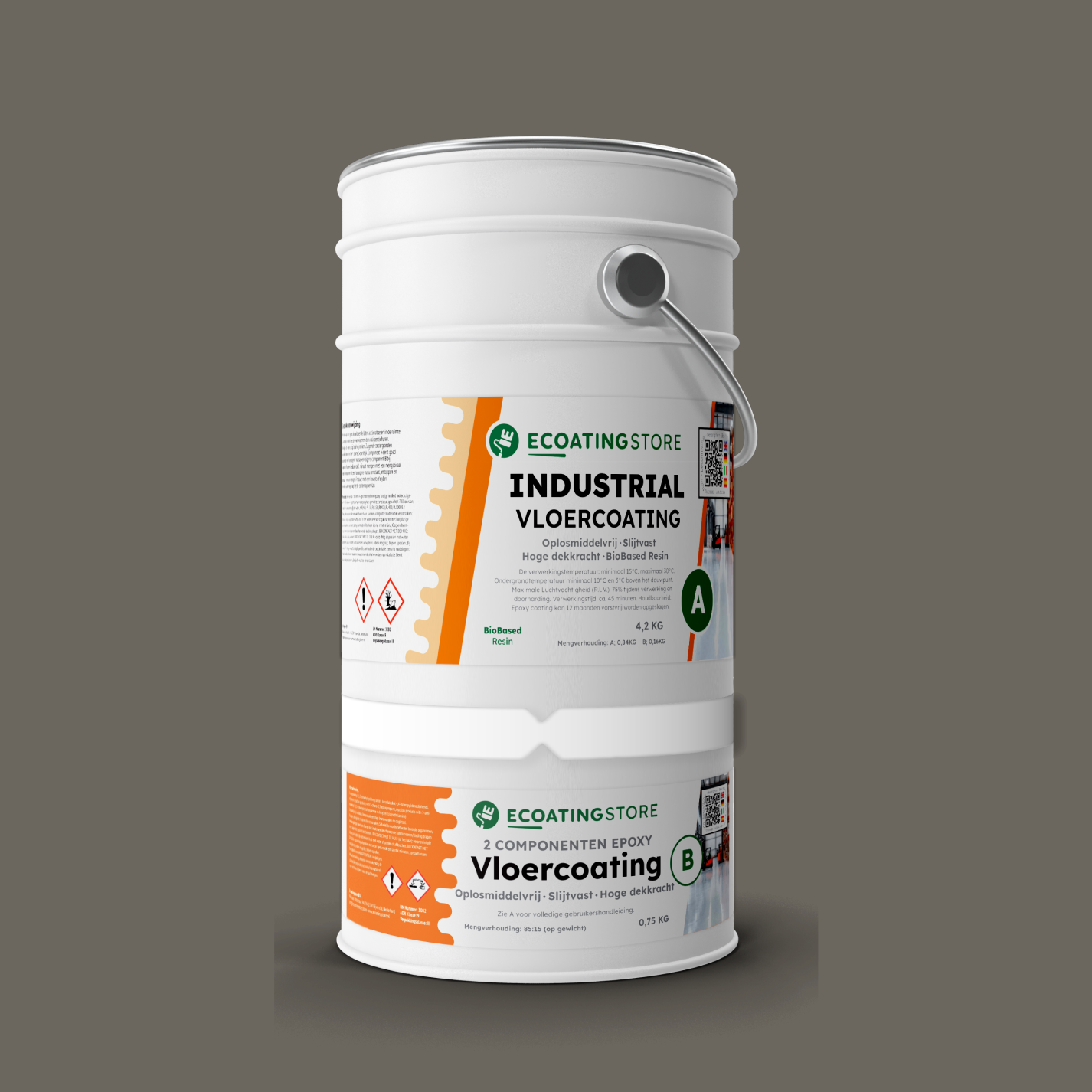Revestimento de pavimento industrial - RAL 7039