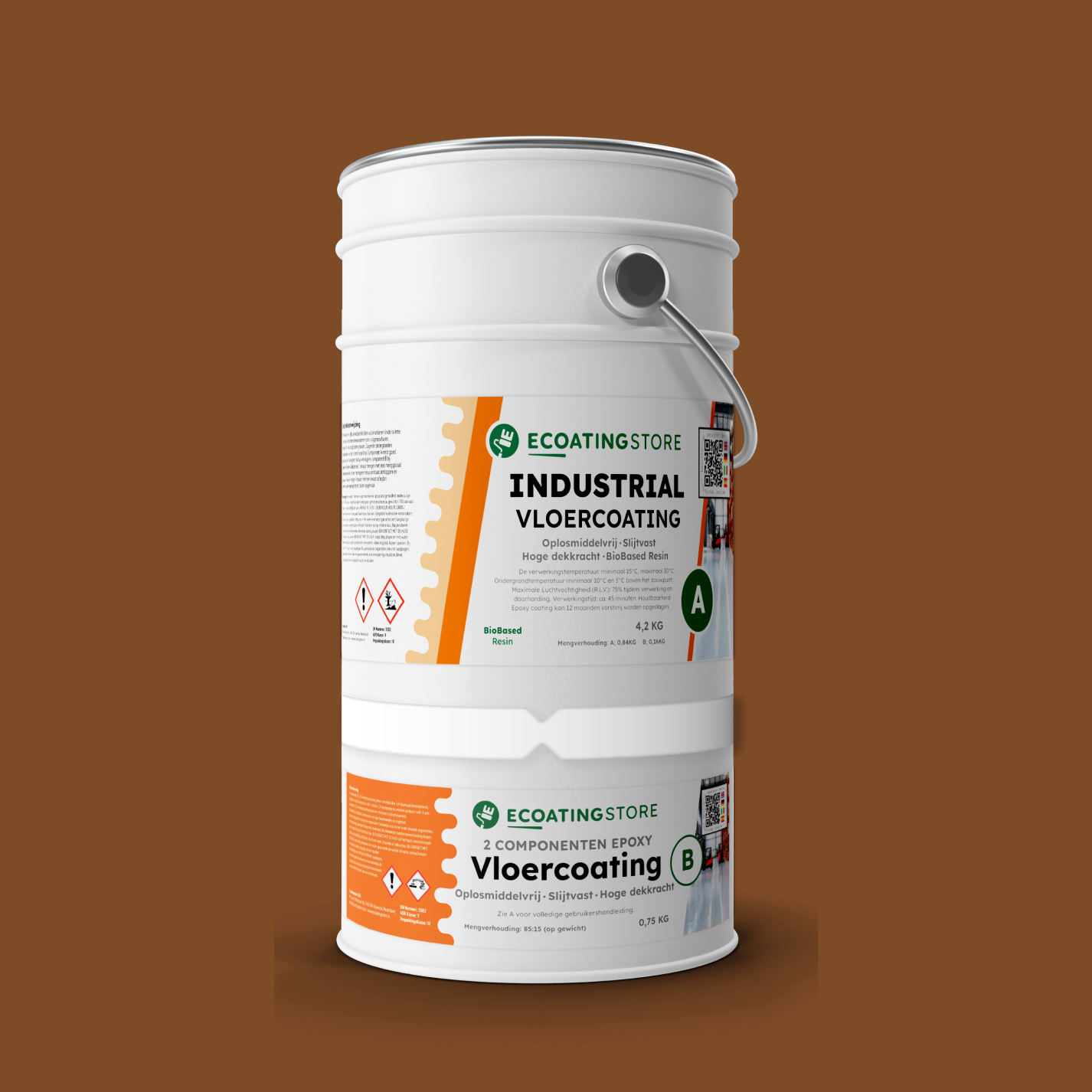Revestimento de pavimento industrial - RAL 8003