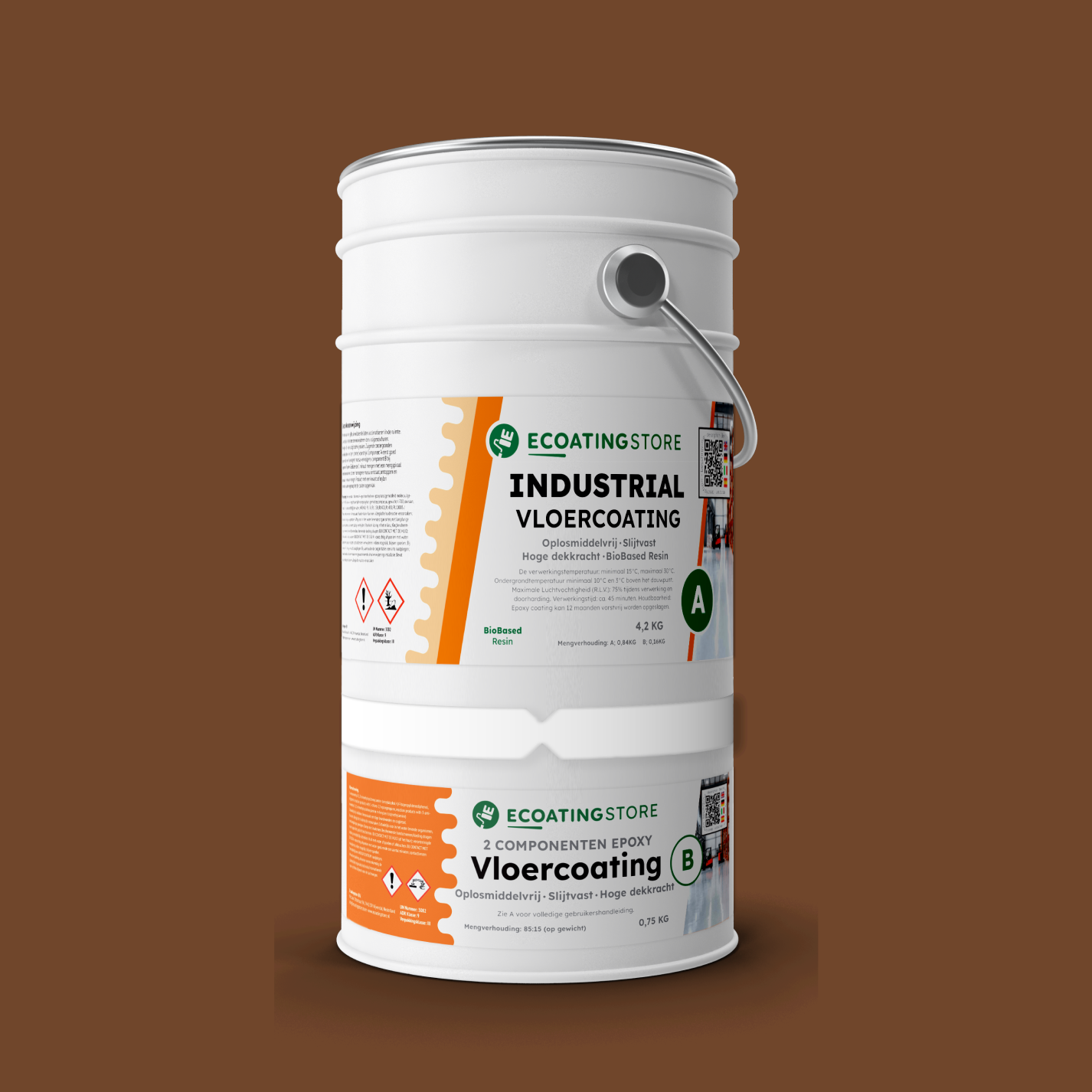 Revestimento de pavimento industrial - RAL 8007