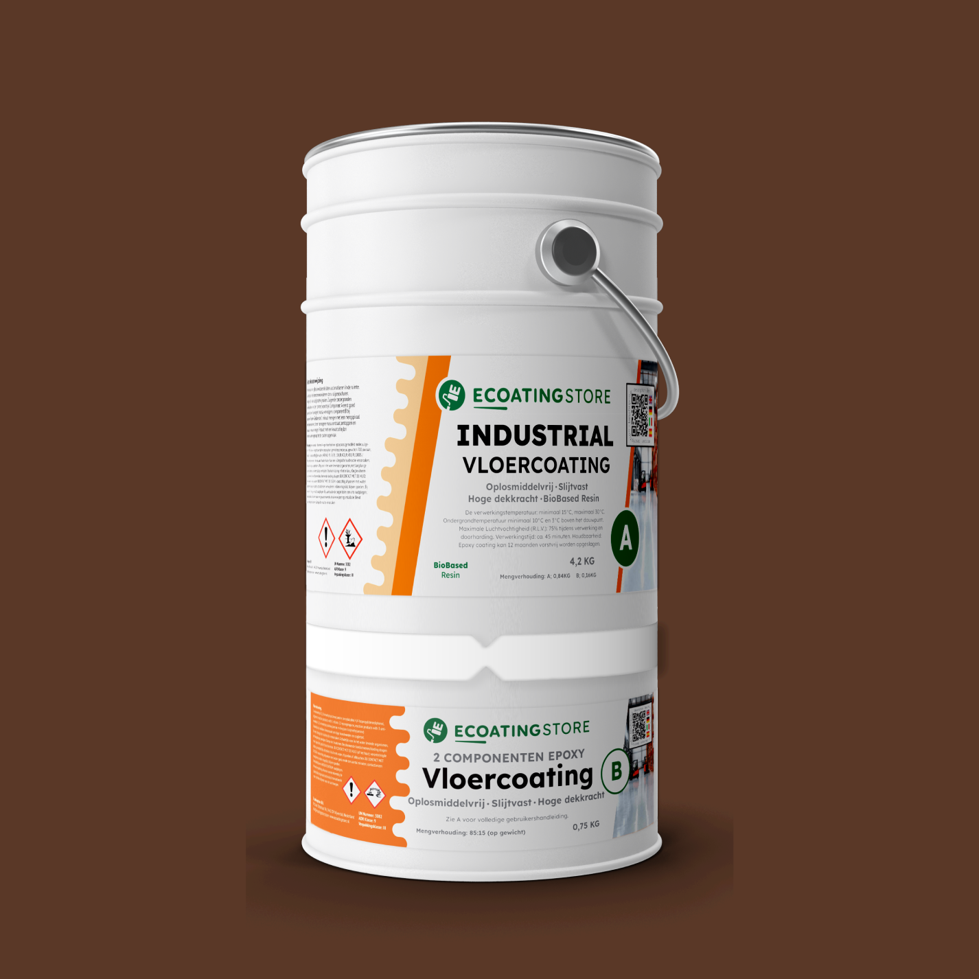 Revestimento de pavimento industrial - RAL 8011