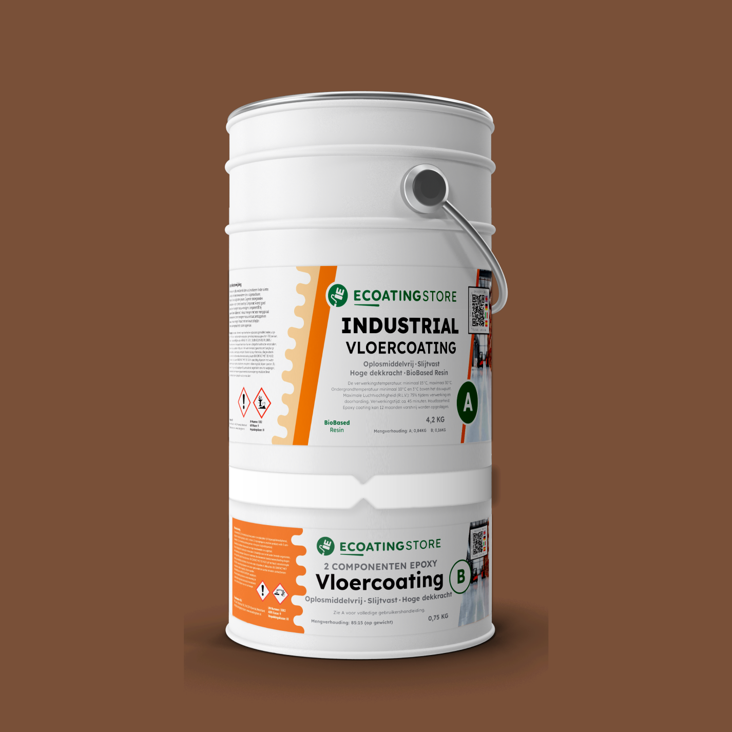 Revestimento de pavimento industrial - RAL 8024