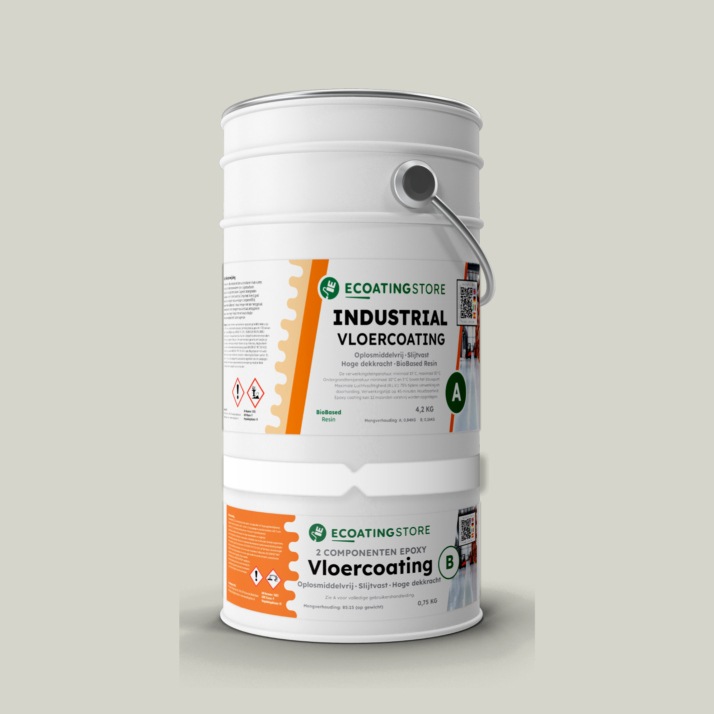 Revestimento de pavimento industrial - RAL 9002