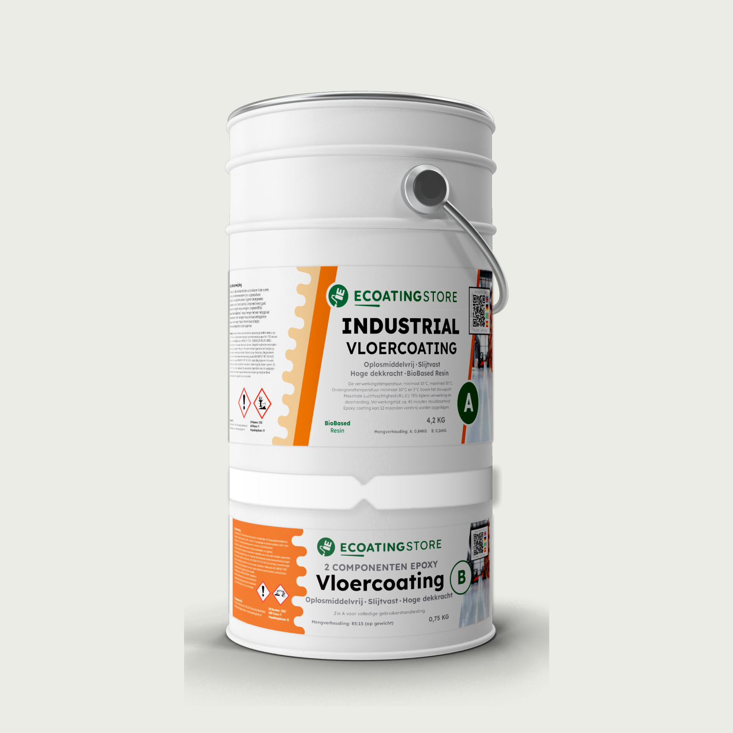 Revestimento de pavimento industrial - RAL 9003