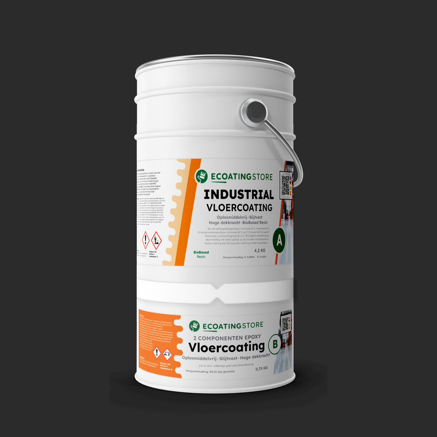Revestimento de pavimento industrial - RAL 9004