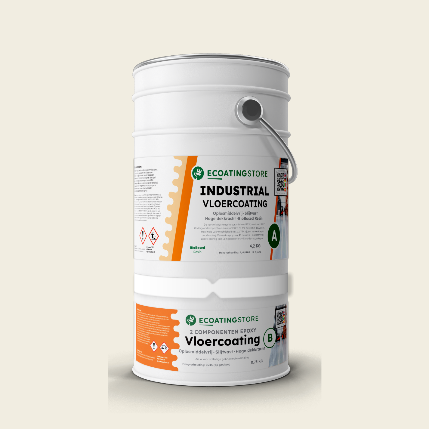 Revestimento de pavimento industrial - RAL 9010