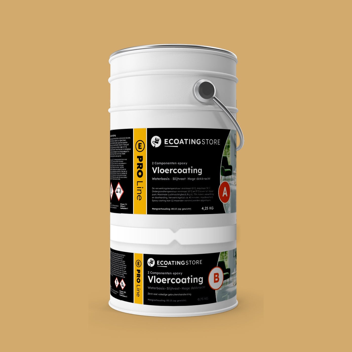 Revestimento de pavimento de garagem - RAL 1002