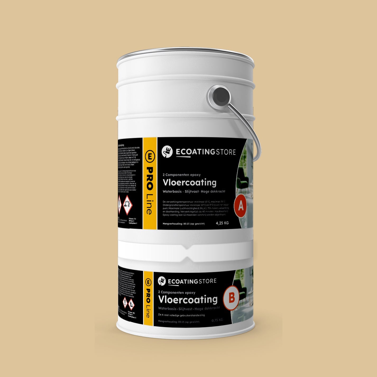 Revestimento de pavimento de garagem - RAL 1014