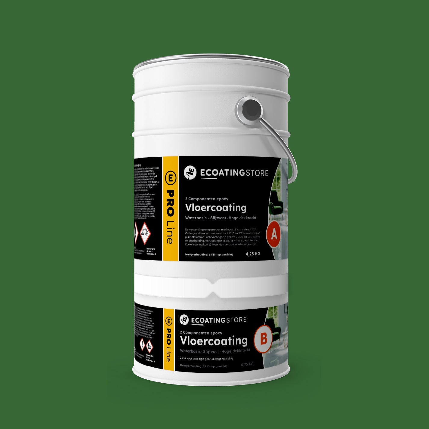 Revestimento de pavimento de garagem - RAL 6001