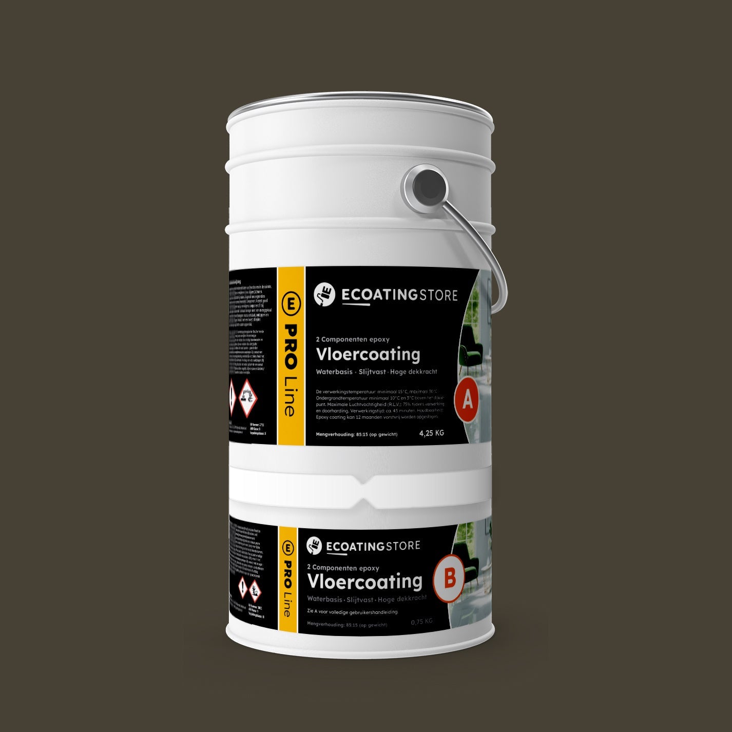 Revestimento de pavimento de garagem - RAL 6014