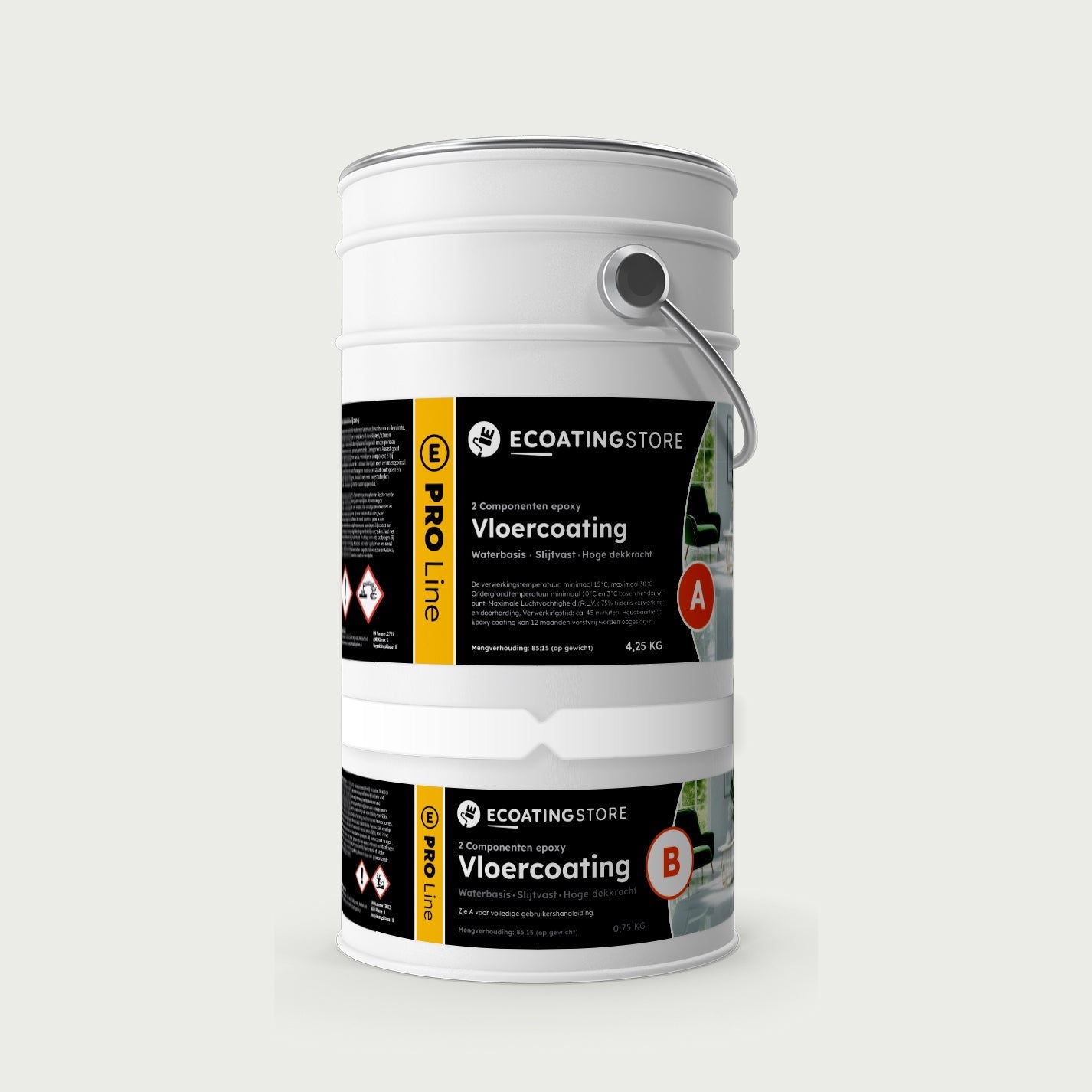 Revestimento de pavimento de garagem - RAL 9003