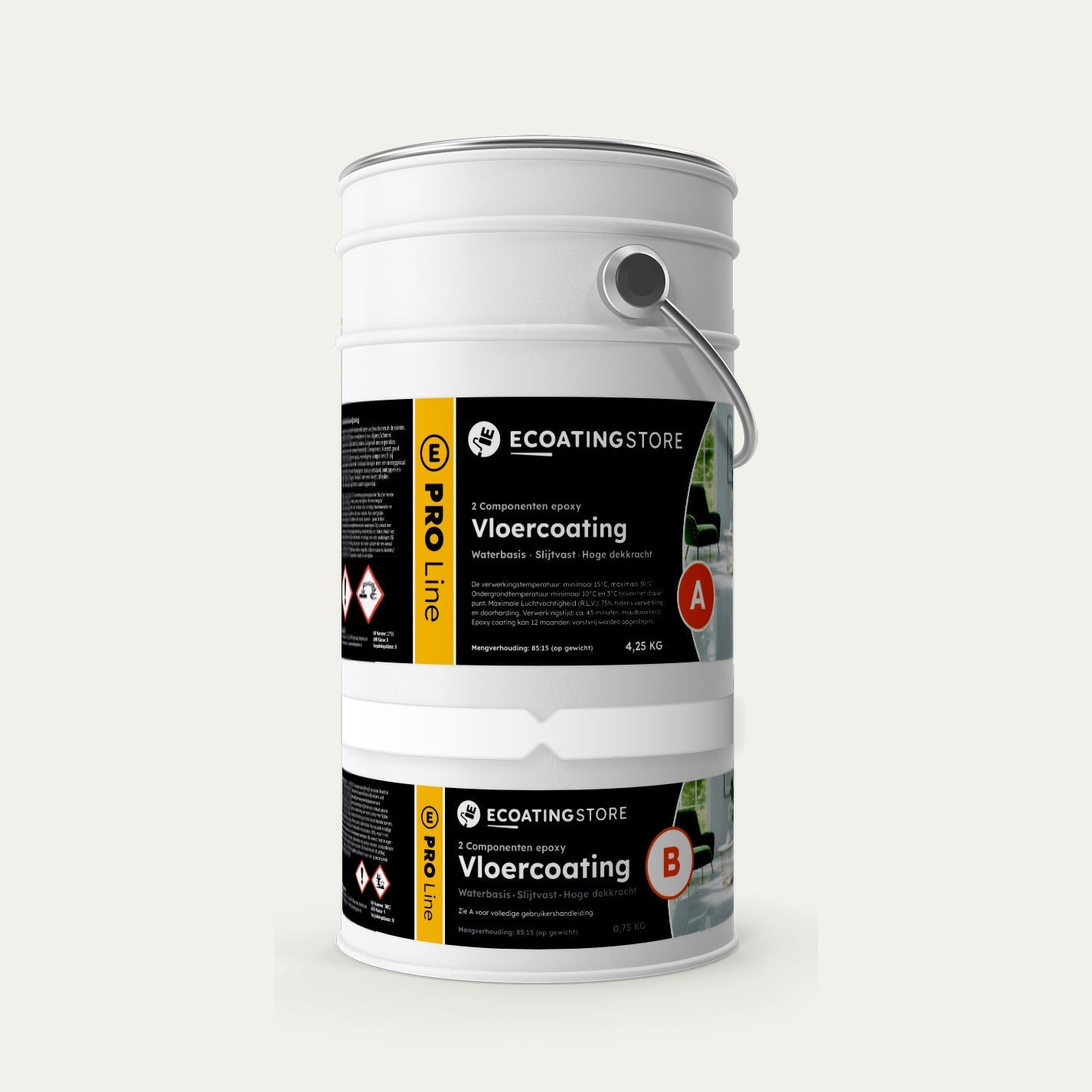 Revestimento de pavimento de garagem - RAL 9016