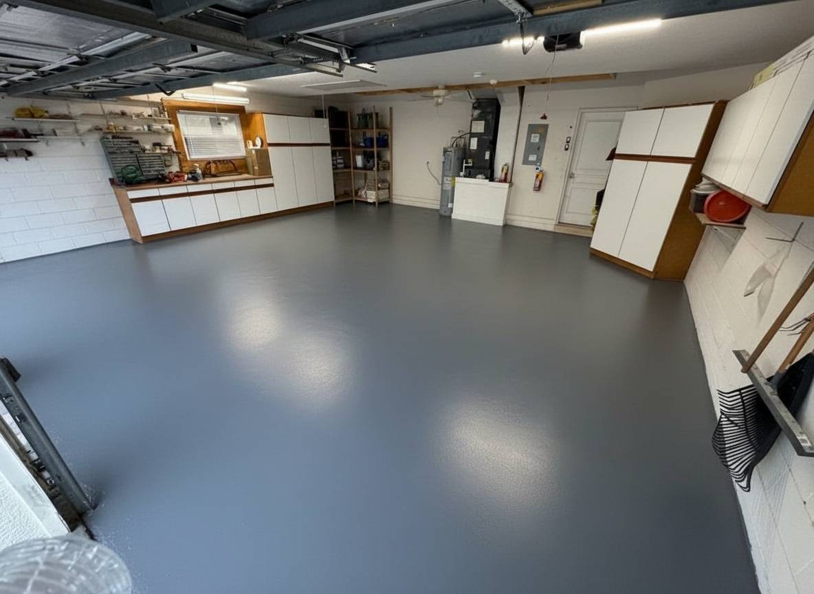 Revestimento de pavimento de garagem - RAL 7016
