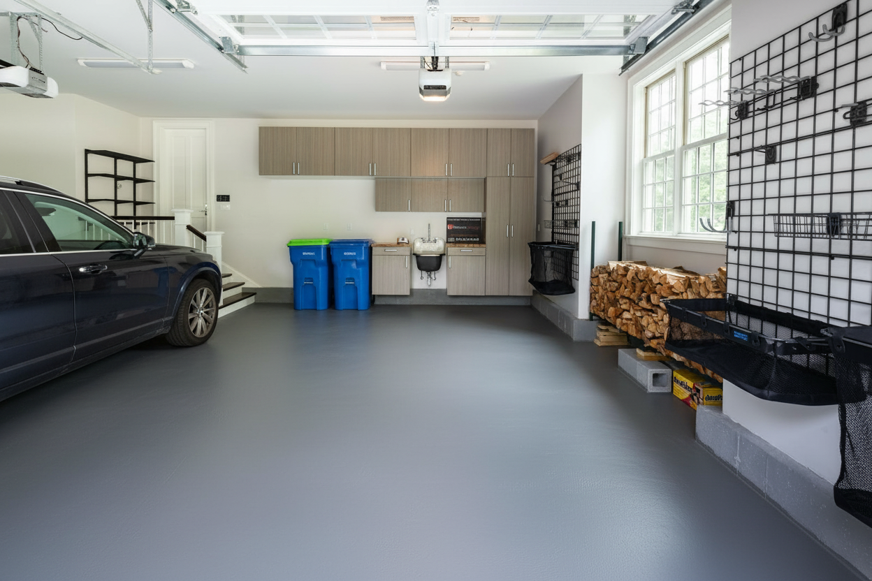 Revestimento de pavimento de garagem - RAL 7016