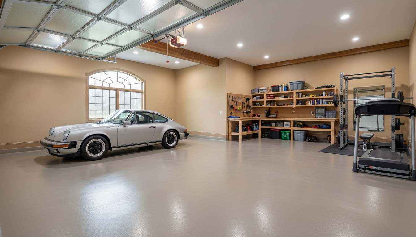 Revestimento de pavimento de garagem - RAL 7036