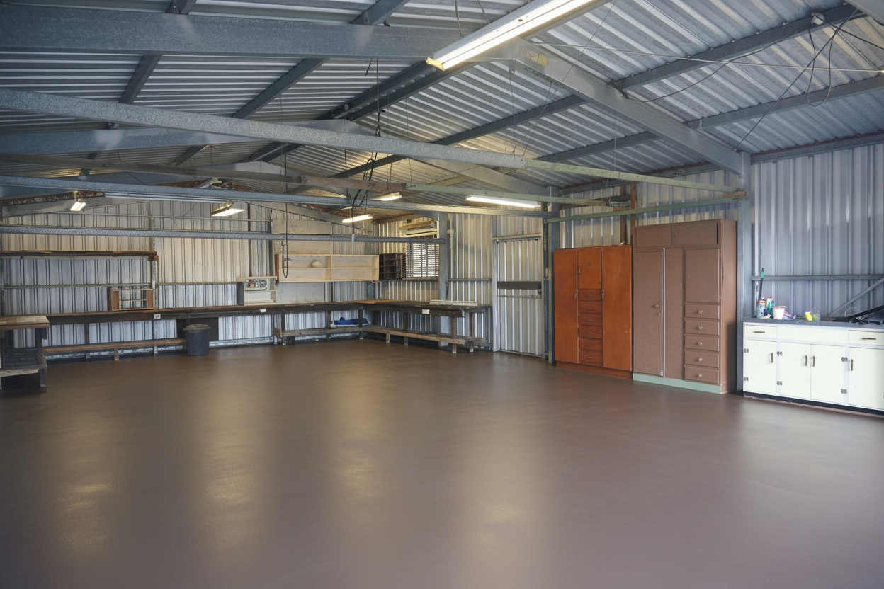 Revestimento de pavimento de garagem - RAL 8019